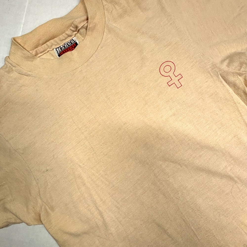 VTG‎ 80s Feminist Pride T-Shirt Single Stitch Womens Small* USA EUC